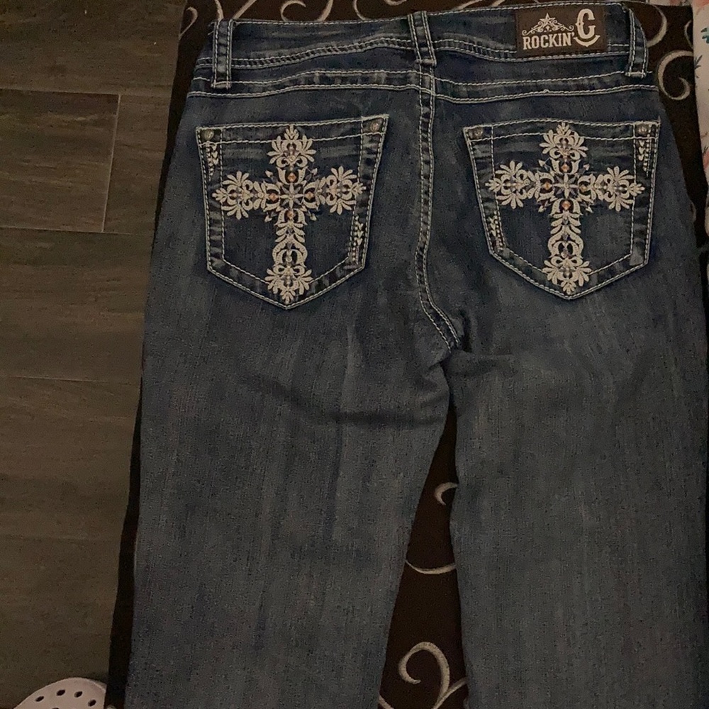I am selling these ROCKIN G jeans